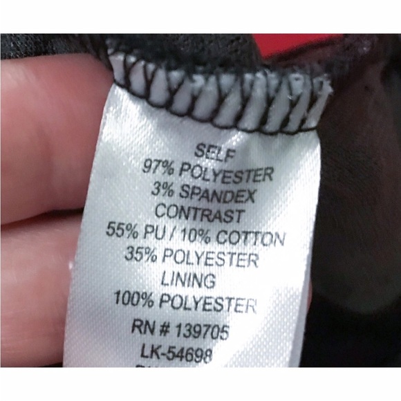 Black Gray Damask Dress Juniors 11 Pleather Trim Fit And Flare Whimsigoth Goth - Picture 5 of 6